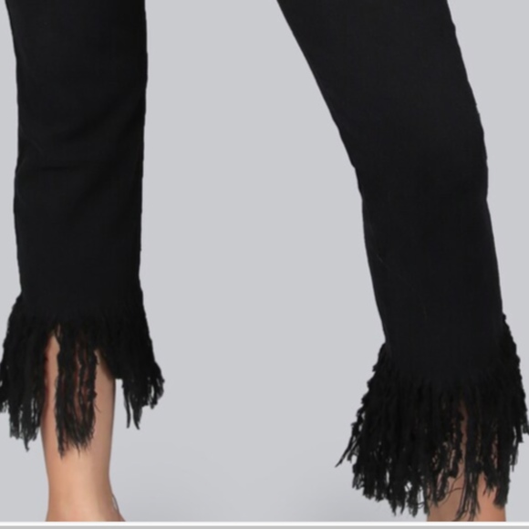 SNEAK PEEK - Mid Rise Straight Frayed Pants SZ 5 - Picture 2 of 7